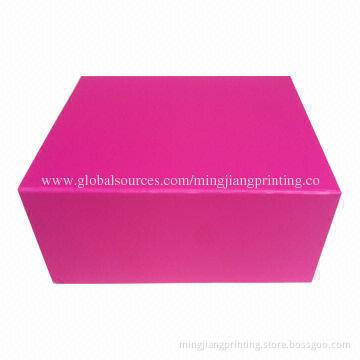 Customized Design Cardboard Gift Box, Packaging Box Accepted, 3,000 Sets MOQ